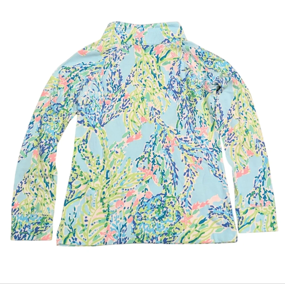 Lilly Pulitzer Skipper Popover Sky Blue Blue Heaven Size Small 🩷🩵💚 - Picture 4 of 11